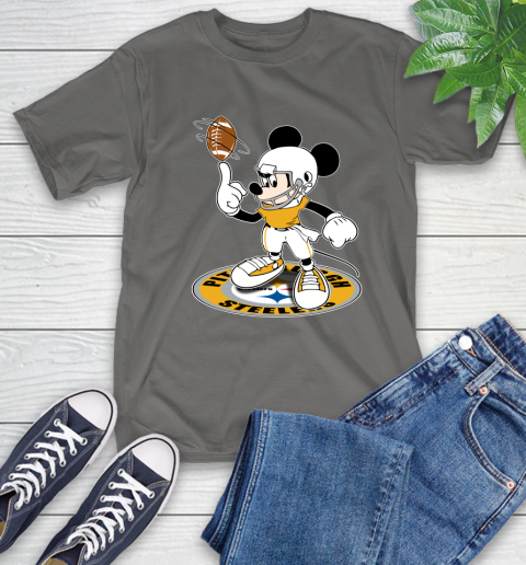 NFL Football Pittsburgh Steelers Cheerful Mickey Disney Shirt T-Shirt 10