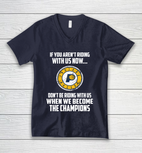 NBA Indiana Pacers Basketball We Become The Champions V-Neck T-Shirt 2