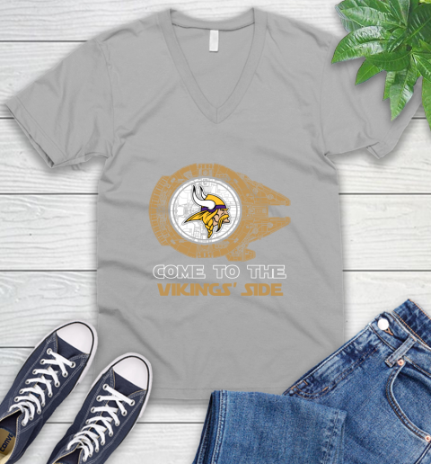 NFL Come To The Minnesota Vikings Wars Football Sports V-Neck T-Shirt 3