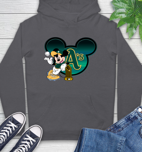 MLB Oakland Athletics The Commissioner's Trophy Mickey Mouse Disney Hoodie 7