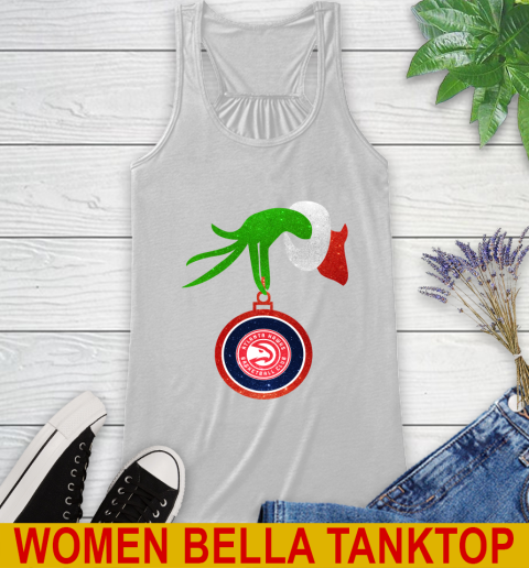 Atlanta Hawks Grinch Merry Christmas NBA Basketball Racerback Tank