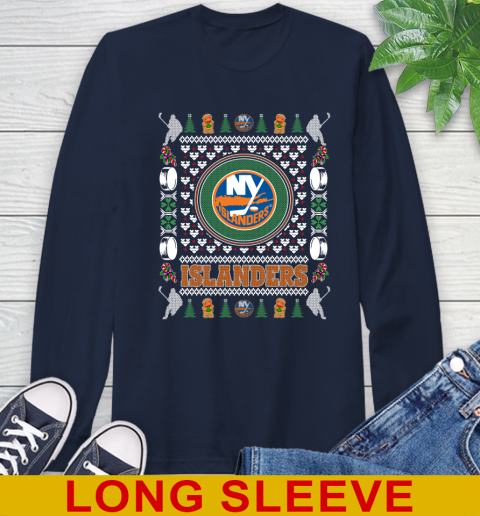New York Islanders Merry Christmas NHL Hockey Loyal Fan Long Sleeve T-Shirt 3