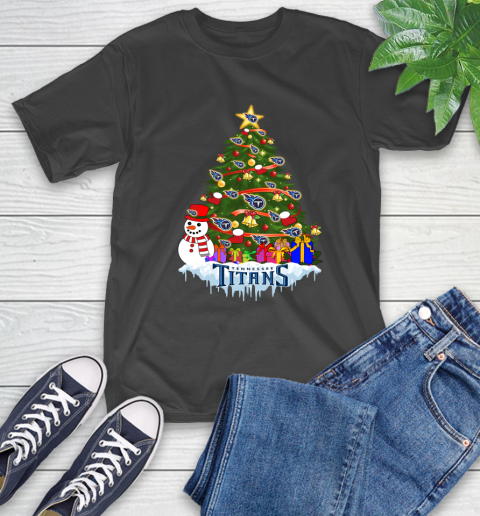 Tennessee Titans Merry Christmas NFL Football Sports T-Shirt 2