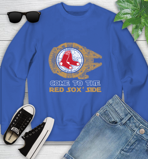 MLB Come To The Boston Red Sox Side Star Wars Baseball Sports Youth Sweatshirt 7