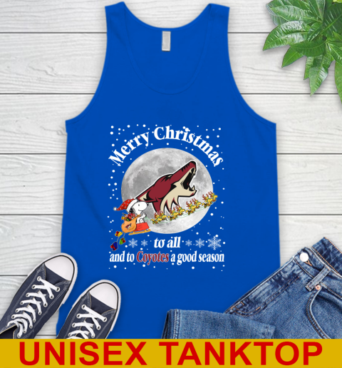 Arizona Coyotes Merry Christmas To All And To Coyotes A Good Season NHL Hockey Sports Tank Top 4