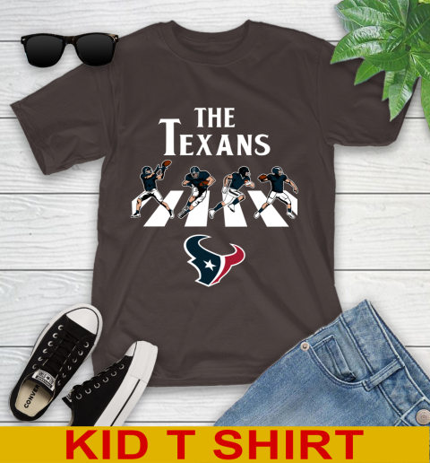 NFL Football Houston Texans The Beatles Rock Band Shirt Youth T-Shirt 6