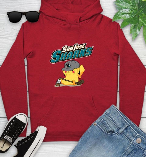 NHL Pikachu Hockey Sports San Jose Sharks Youth Hoodie 11