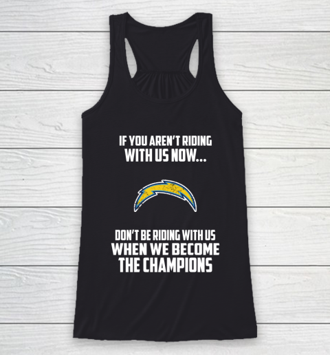 NFL Los Angeles Chargers Football We Become The Champions Racerback Tank