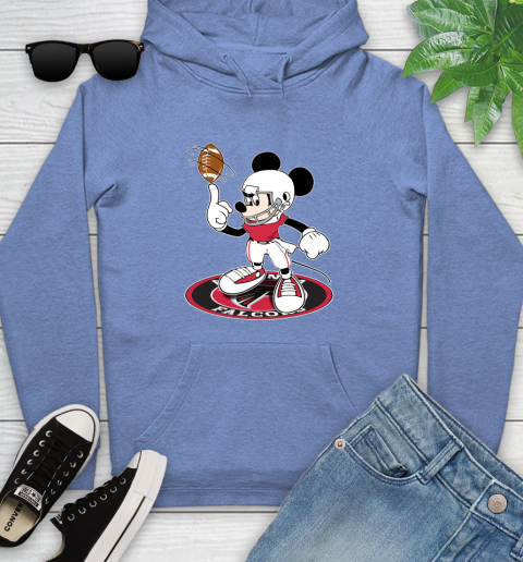 NFL Football Atlanta Falcons Cheerful Mickey Disney Shirt Youth Hoodie 11