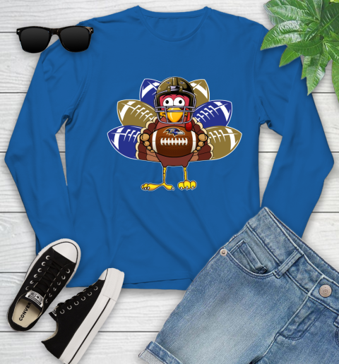 Baltimore Ravens Turkey Thanksgiving Day Youth Long Sleeve 9