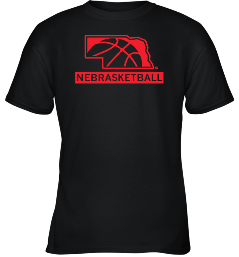 Nebrasketball Raygun Youth T-Shirt