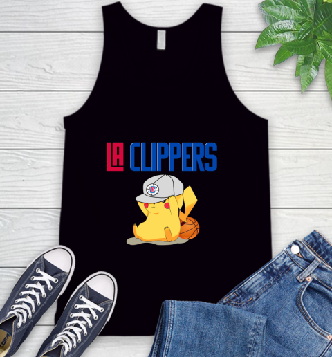 NBA Pikachu Basketball Sports Los Angeles Clippers Tank Top 2