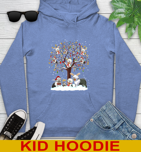 Old english Sheep dog dog pet lover light christmas tree shirt 139