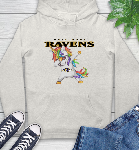 Baltimore Ravens NFL Football Funny Unicorn Dabbing Sports Hoodie 12