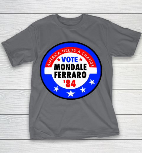 Walter Mondale and Geraldine Ferraro Campaign Button Youth T-Shirt 5