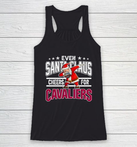 Cleveland Cavaliers Even Santa Claus Cheers For Christmas NBA Racerback Tank