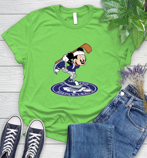 NHL Hockey Toronto Maple Leafs Cheerful Mickey Disney Shirt Women's T-Shirt 10