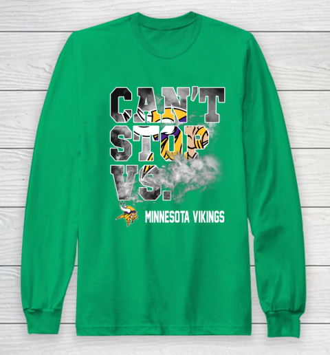 NFL Minnesota Vikings Can't Stop Vs Long Sleeve T-Shirt 4