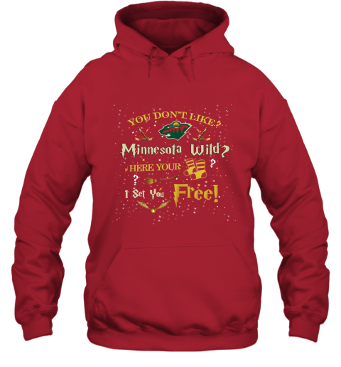 NHL You Don't Like Minnesota Wild Here Your Socks I Set You Free Harry Potter Hockey WZZjkyG2qPL hoodie 23 95 151514 front red