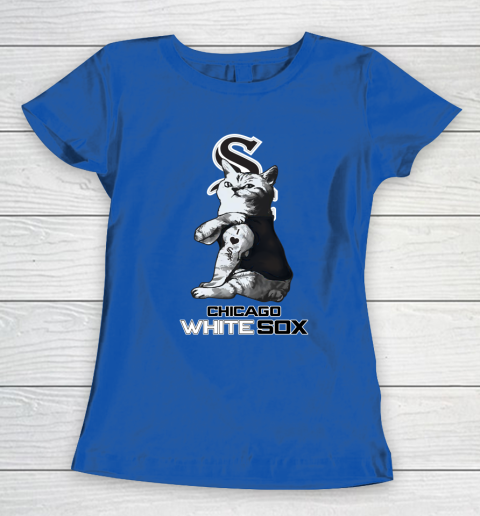 MLB Baseball My Cat Loves Chicago White Sox Women's T-Shirt 8