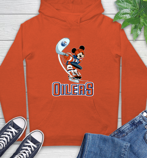 NHL Hockey Edmonton Oilers Cheerful Mickey Mouse Shirt Hoodie 5