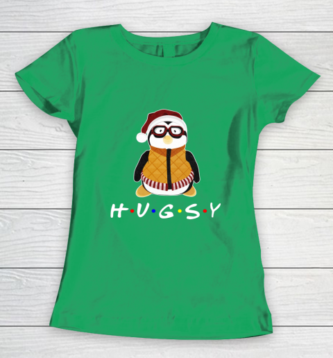 Funny Tee Hugsy Penguin For Friends Christmas Unagi Lobster Women's T-Shirt 5