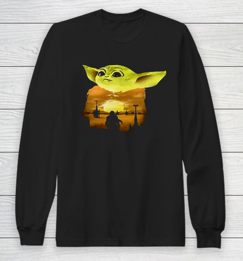 Star Wars Darth Vader And Baby Yoda Long Sleeve T-Shirt