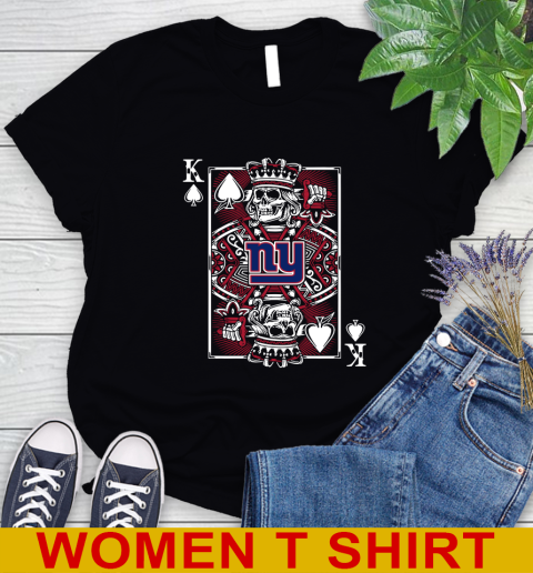 New York Giants NFL Football The King Of Spades Death Cards Shirt Women's T-Shirt