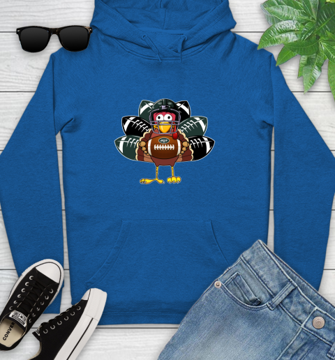 New York Jets Turkey Thanksgiving Day Youth Hoodie 9