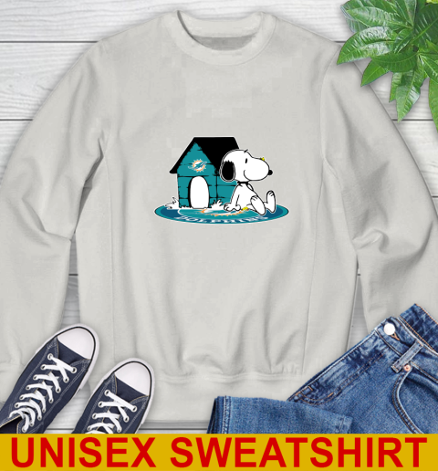 NFL Football Miami Dolphins Snoopy The Peanuts Movie Shirt Sweatshirt 12