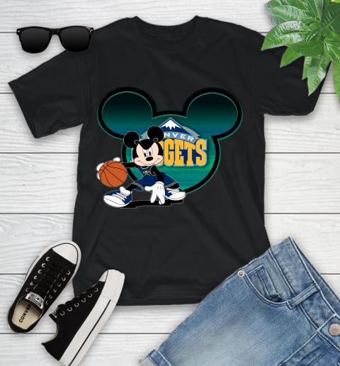 NBA Denver Nuggets Mickey Mouse Disney Basketball Youth T-Shirt 2