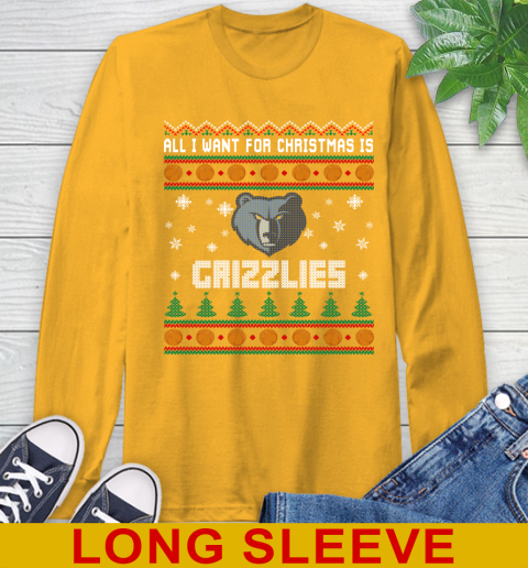 NBA All I Want For Christmas Is Memphis Grizzlies Basketball Sports 56