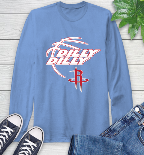 NBA Houston Rockets Dilly Dilly Basketball Sports Long Sleeve T-Shirt 11