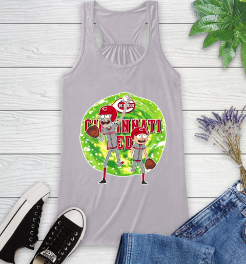 MLB Cincinnati Reds Rick And Morty Baseball Sports Racerback Tank 5