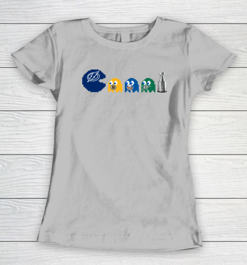 Tampa Bay Lightning x Pacman Create History For Stanley Cup Women's T-Shirt 5