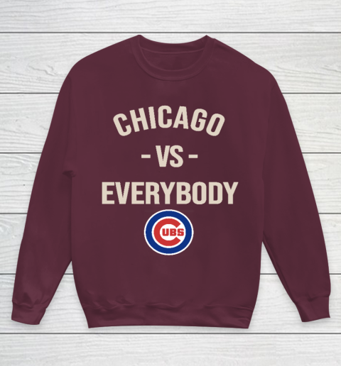 Chicago Cubs Vs Everybody Youth Sweatshirt 4