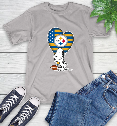 Pittsburgh Steelers NFL Football The Peanuts Movie Adorable Snoopy T-Shirt 12