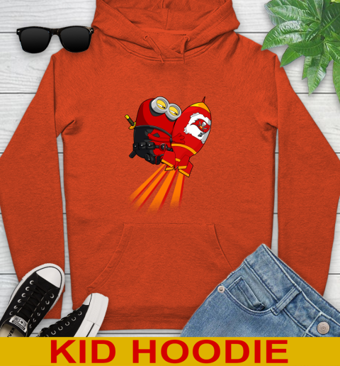 NFL Football Tampa Bay Buccaneers Deadpool Minion Marvel Shirt Youth Hoodie 4