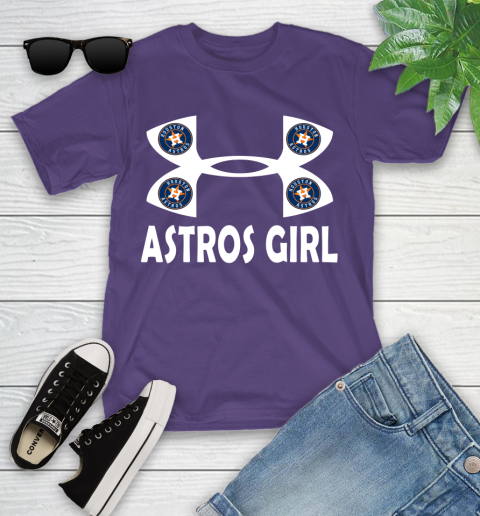 MLB Houston Astros Under Armour Baseball Sports Youth T-Shirt 3