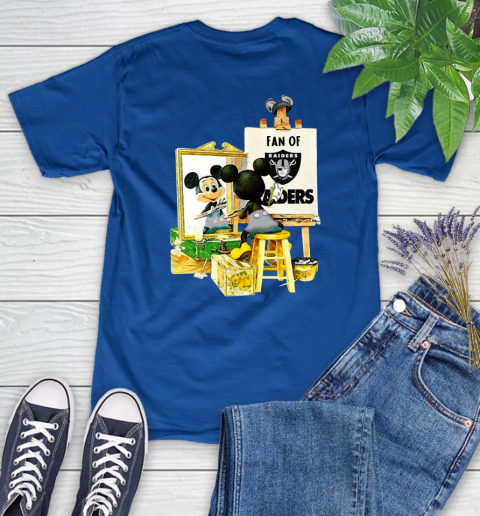 NFL Football Oakland Raiders Mickey Drawing Shirt 91