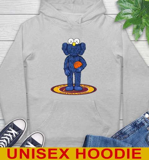 NBA Basketball Cleveland Cavaliers Kaws Bff Blue Figure Shirt Hoodie 6
