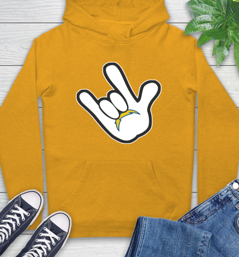San Diego Chargers NFL Football Mickey Rock Hand Disney Hoodie 3