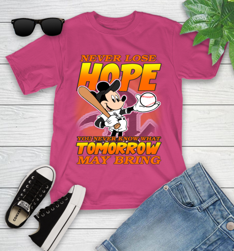 Chicago White Sox MLB Baseball Mickey Disney Never Lose Hope Youth T-Shirt 11