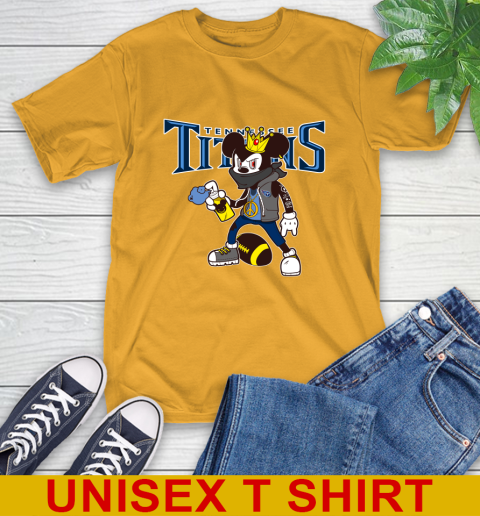 Tennessee Titans NFL Football Mickey Peace Sign Sports T-Shirt 3