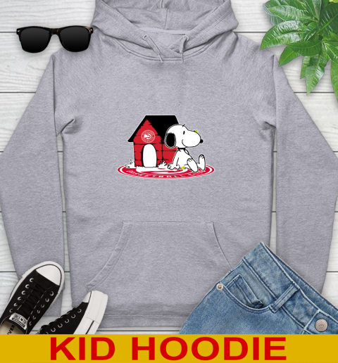 NBA Basketball Atlanta Hawks Snoopy The Peanuts Movie Shirt Youth Hoodie 6