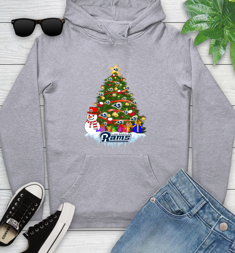 Los Angeles Rams Merry Christmas NFL Football Sports Youth Hoodie 6