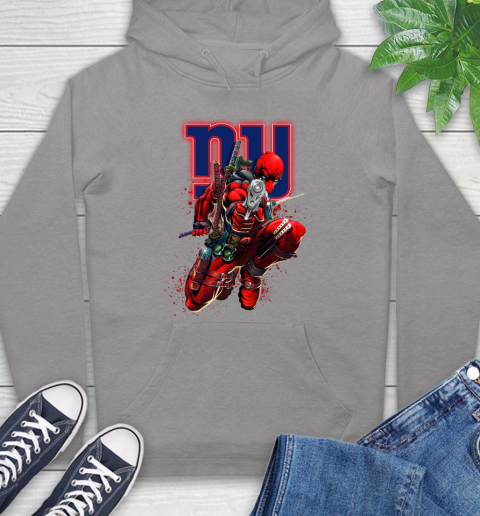 NFL Deadpool Marvel Comics Sports Football New York Giants Hoodie 6
