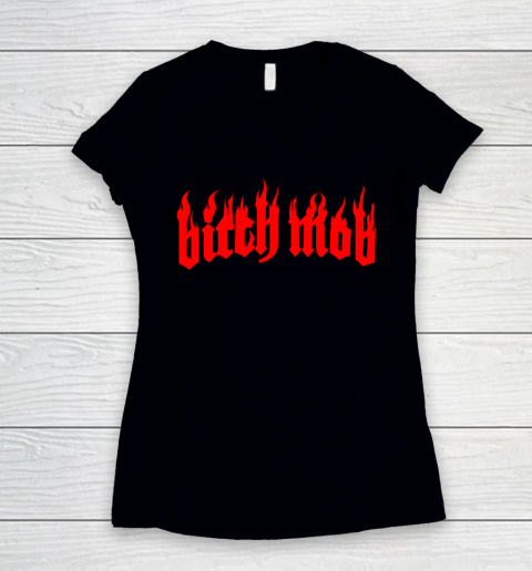 Bitch mob Women's V-Neck T-Shirt