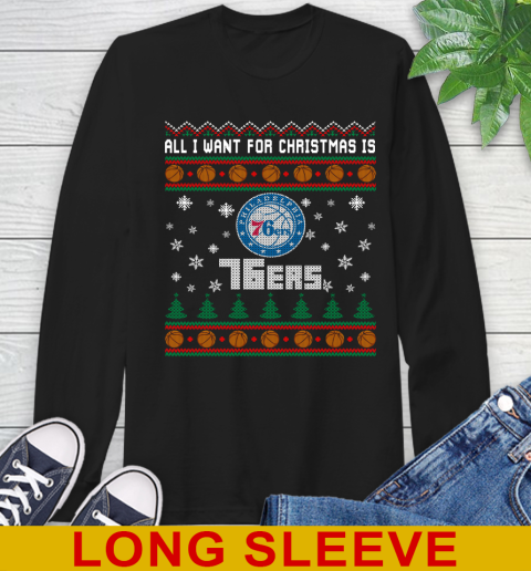 NBA All I Want For Christmas Is Philadelphia 76ers Basketball Sports 55