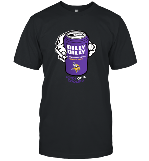 Bud Light Dilly Dilly! Minnesota Vikings Birds Of A Cooler Unisex Jersey Tee